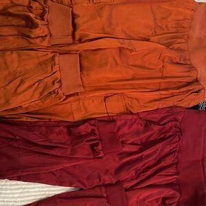 Stylish Women's Pants in Red and Orange new w/o tags Size Small